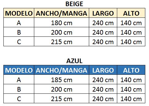 Cómo medir mi embarcación - toldo extra largo