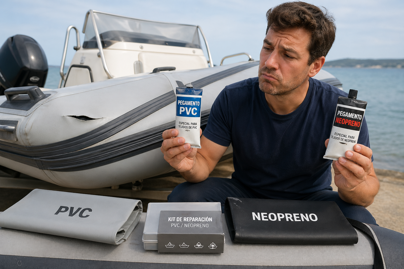 pegamento PVC o neopreno; Pegamento nautico nauticol