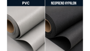 Comparativa entre tejido PVC y Neopreno Hypalon para la sustitución del flotador de una embarcación semirrígida.